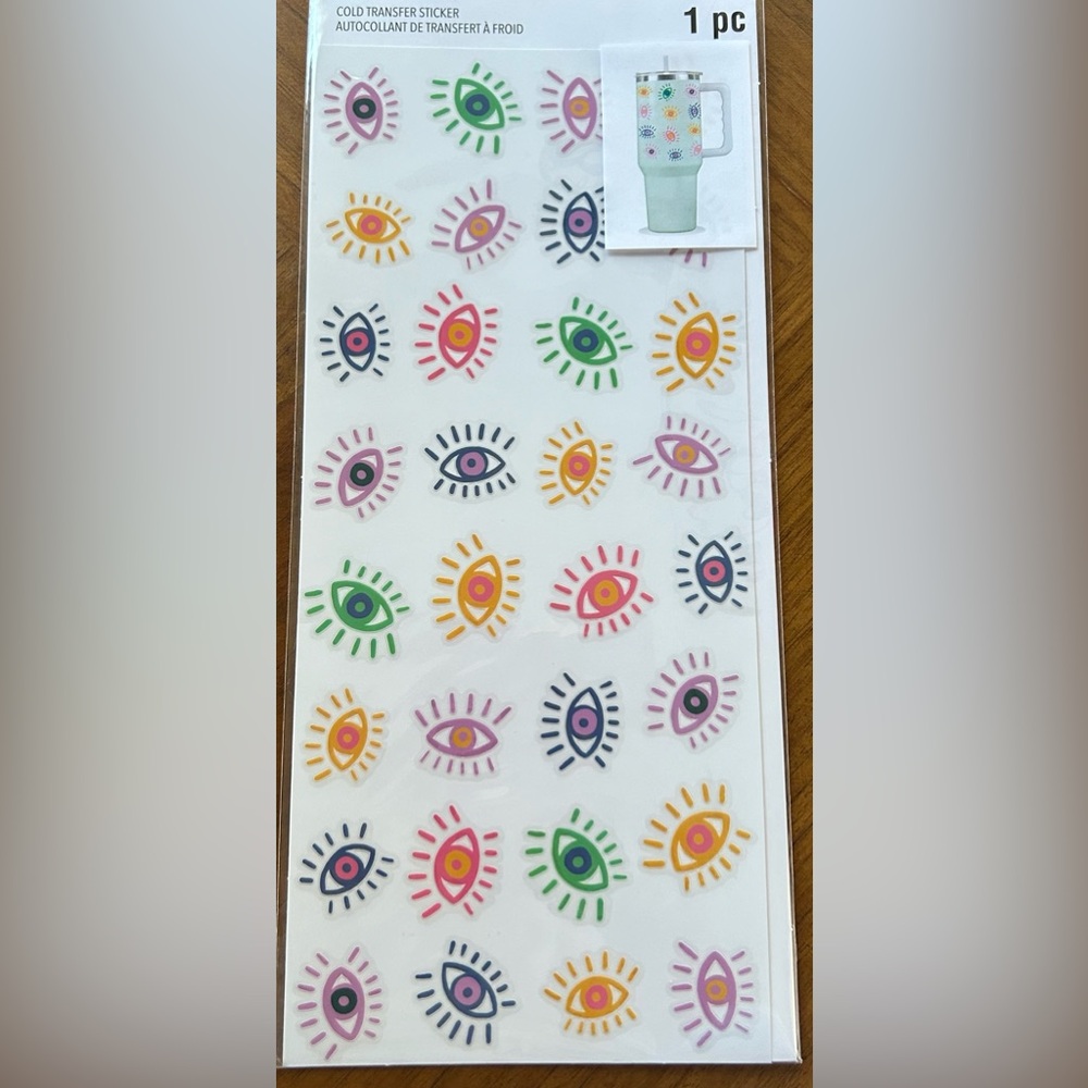 Cold Transfer Evil Eye Stickers for your tumblers
NEW